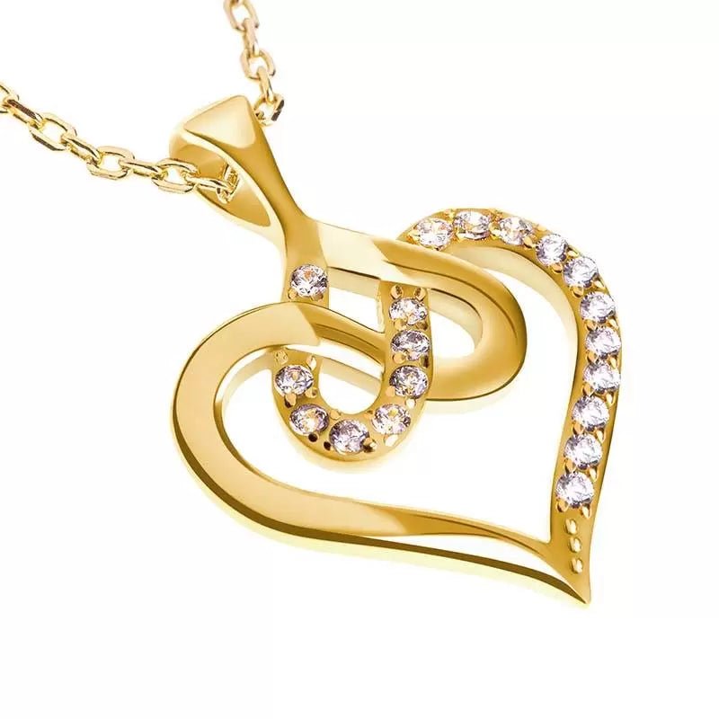 Złoty Naszyjnik Serce Nieskończoności – Dla Żony - Zawsze Obok - Bejesa