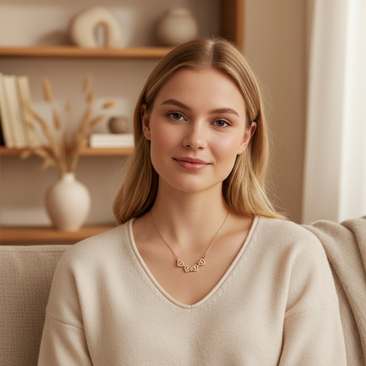 Naszyjnik dla Córki - Koniczynka - Najwspanialsze Uczucie od rodziców - Bejesa