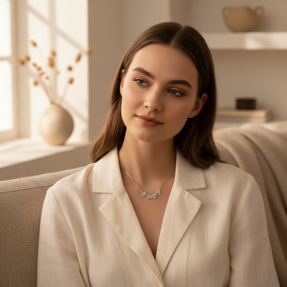 Naszyjnik dla Córki - Koniczynka - Najwspanialsze Uczucie od rodziców - Bejesa