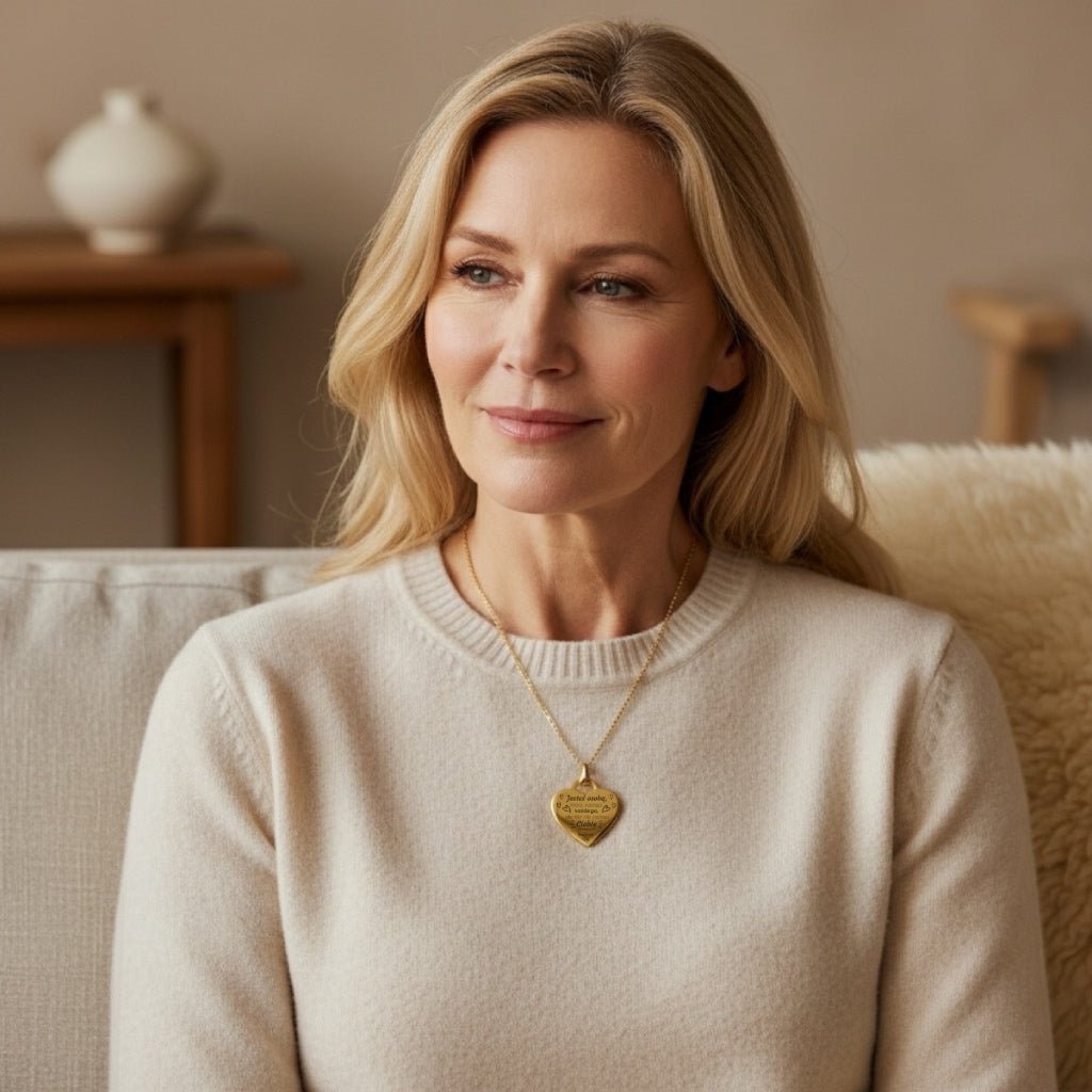 Prezent dla Mamy - Serce z Grawerem - Niezastąpiona - Bejesa