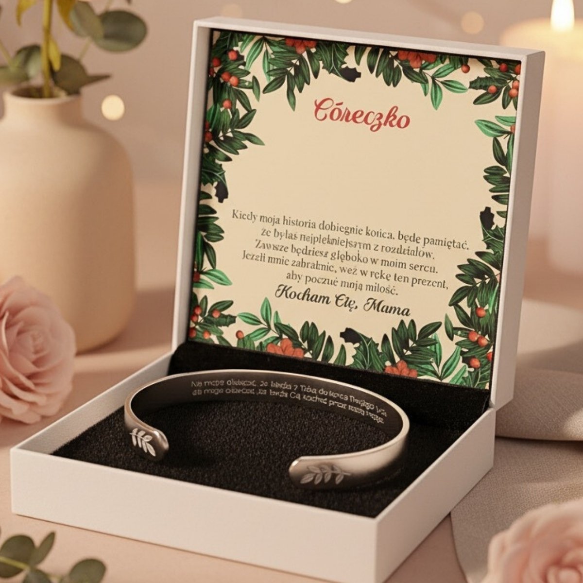 Bransoletka dla Córki - Bransoletka z grawerem - Bejesa