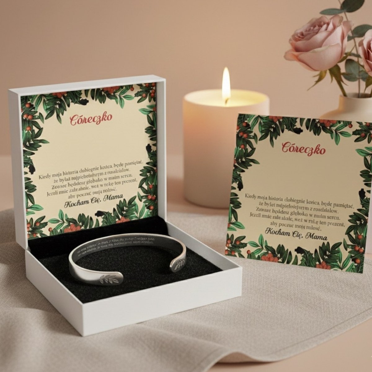 Bransoletka dla Córki - Bransoletka z grawerem - Bejesa