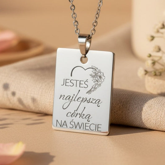 Prezent dla Córki - Nieśmiertelnik z Grawerem - Bejesa