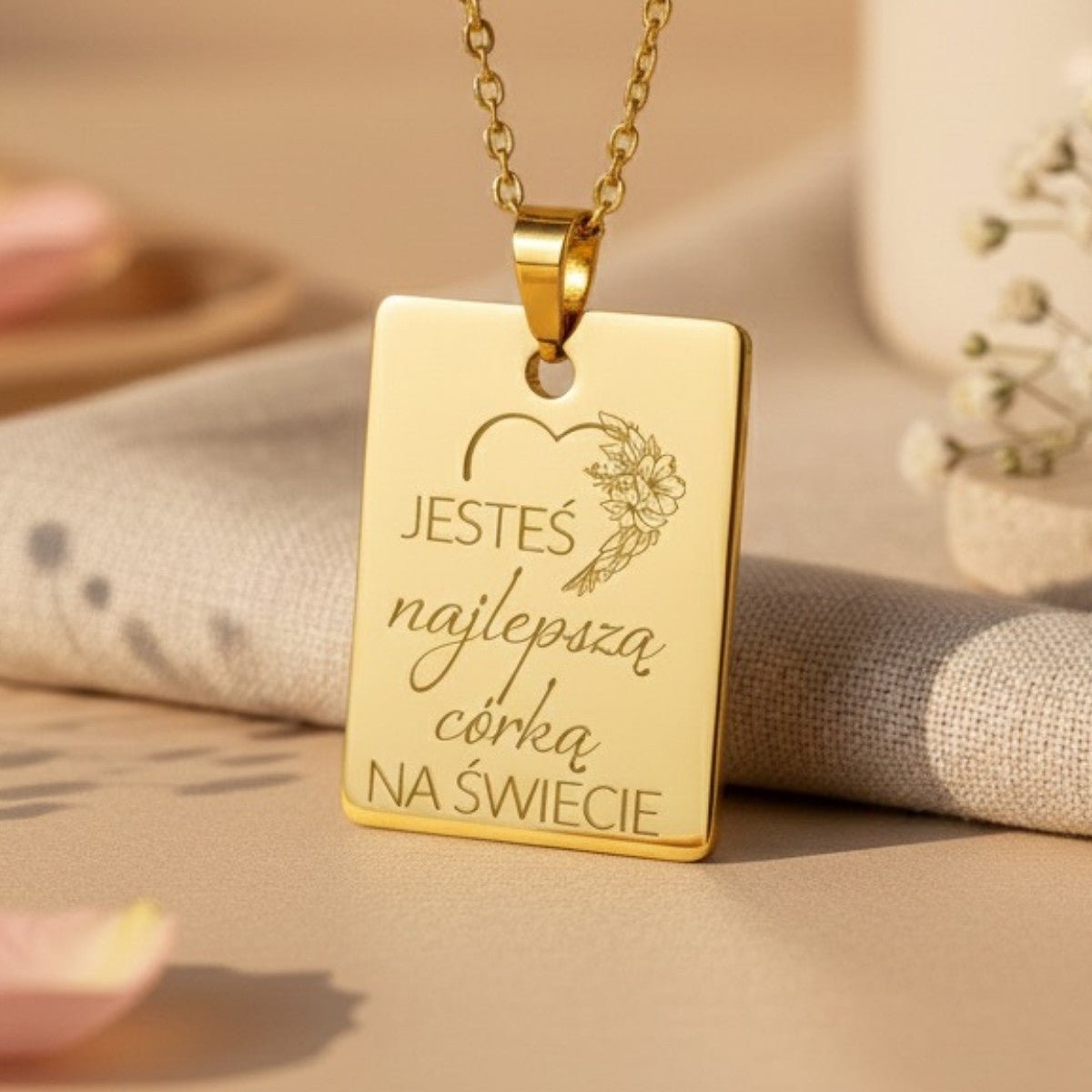 Prezent dla Córki - Nieśmiertelnik z Grawerem - Bejesa