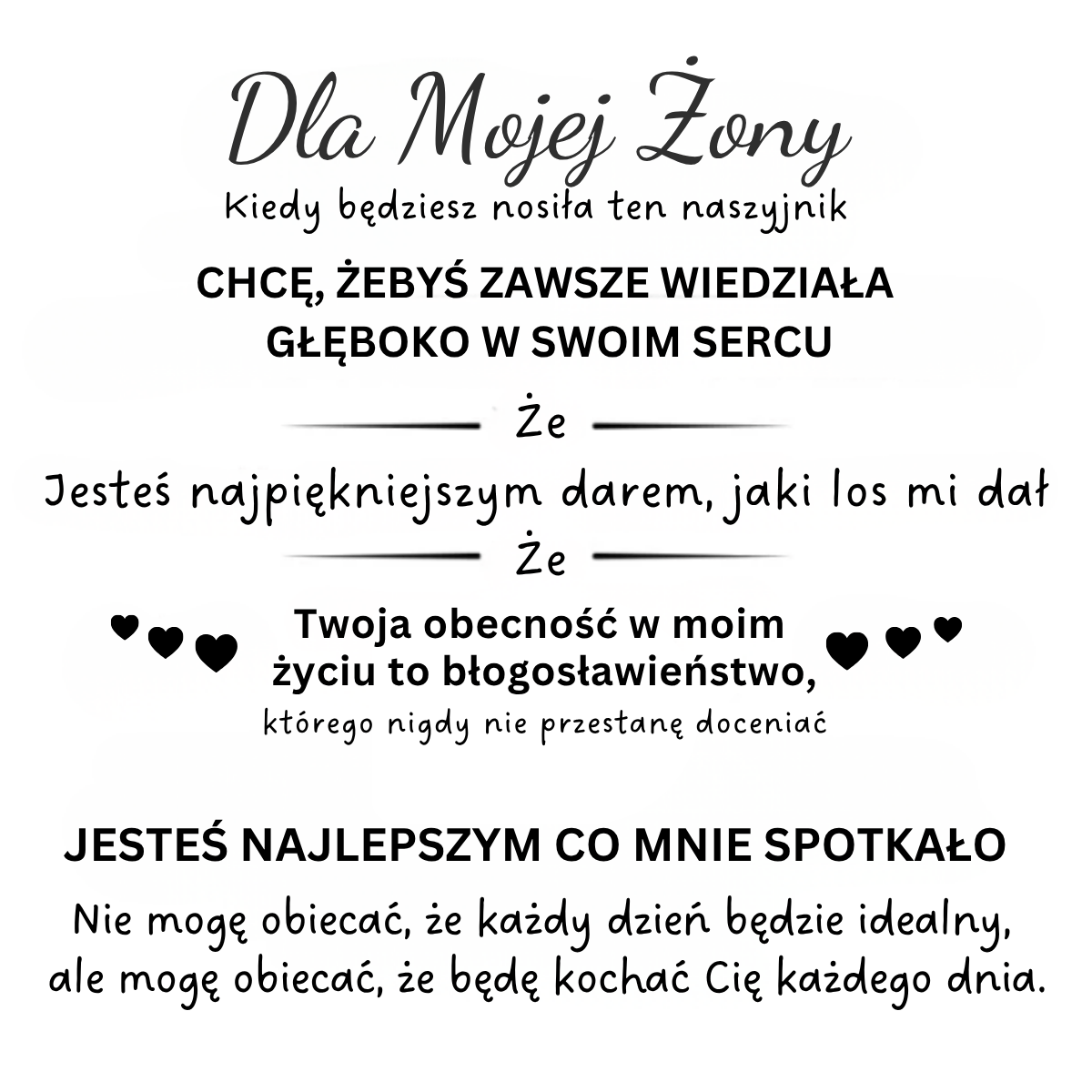 Prezent dla Żony - Serce z Błyszczącą Cyrkonią - Kocham Cię na zawsze - Bejesa