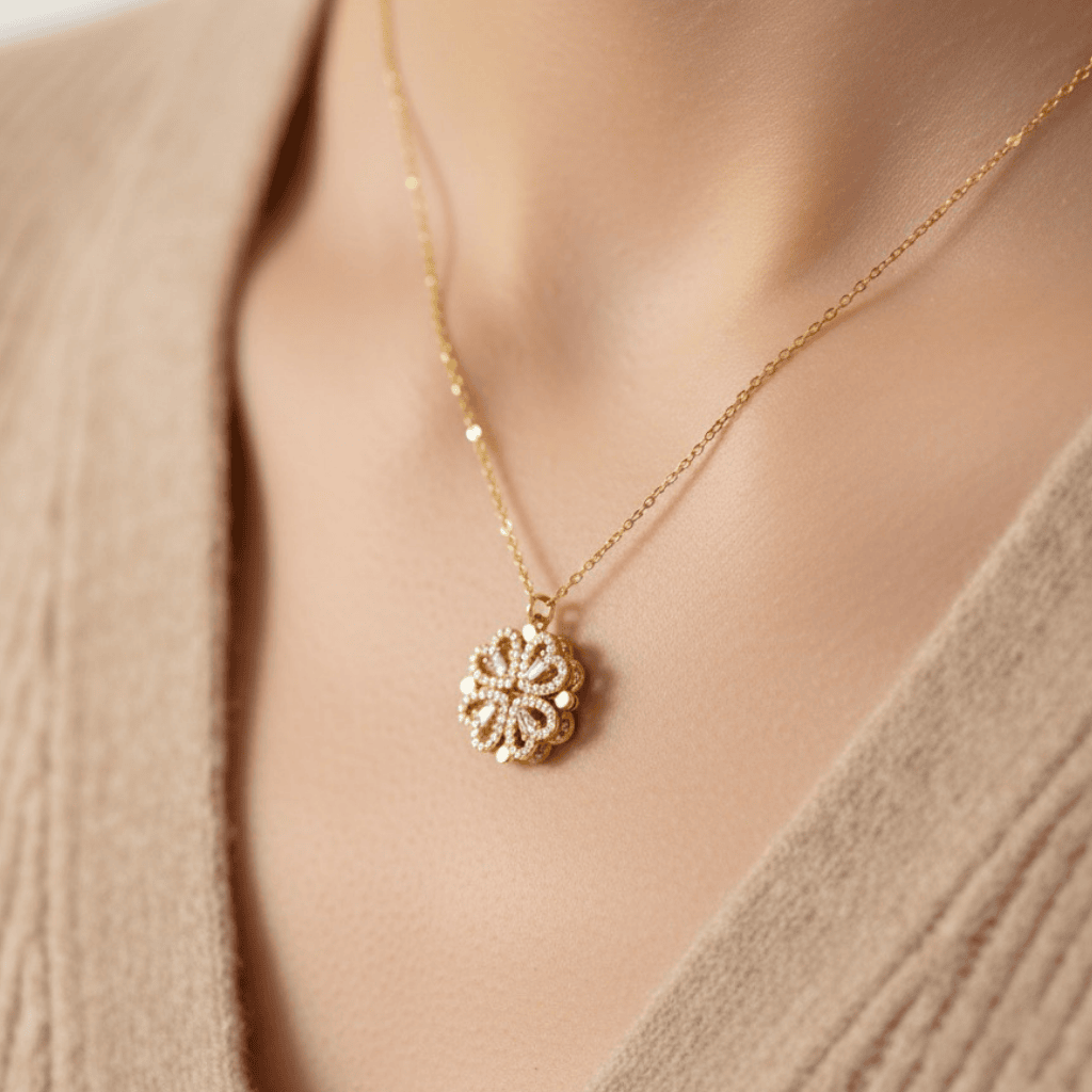 Naszyjnik dla Córki - Koniczynka - Najwspanialsze Uczucie - Bejesa