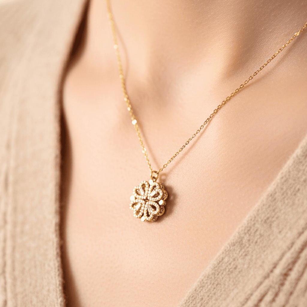 Naszyjnik Koniczynka - Z dedykacją - Bejesa