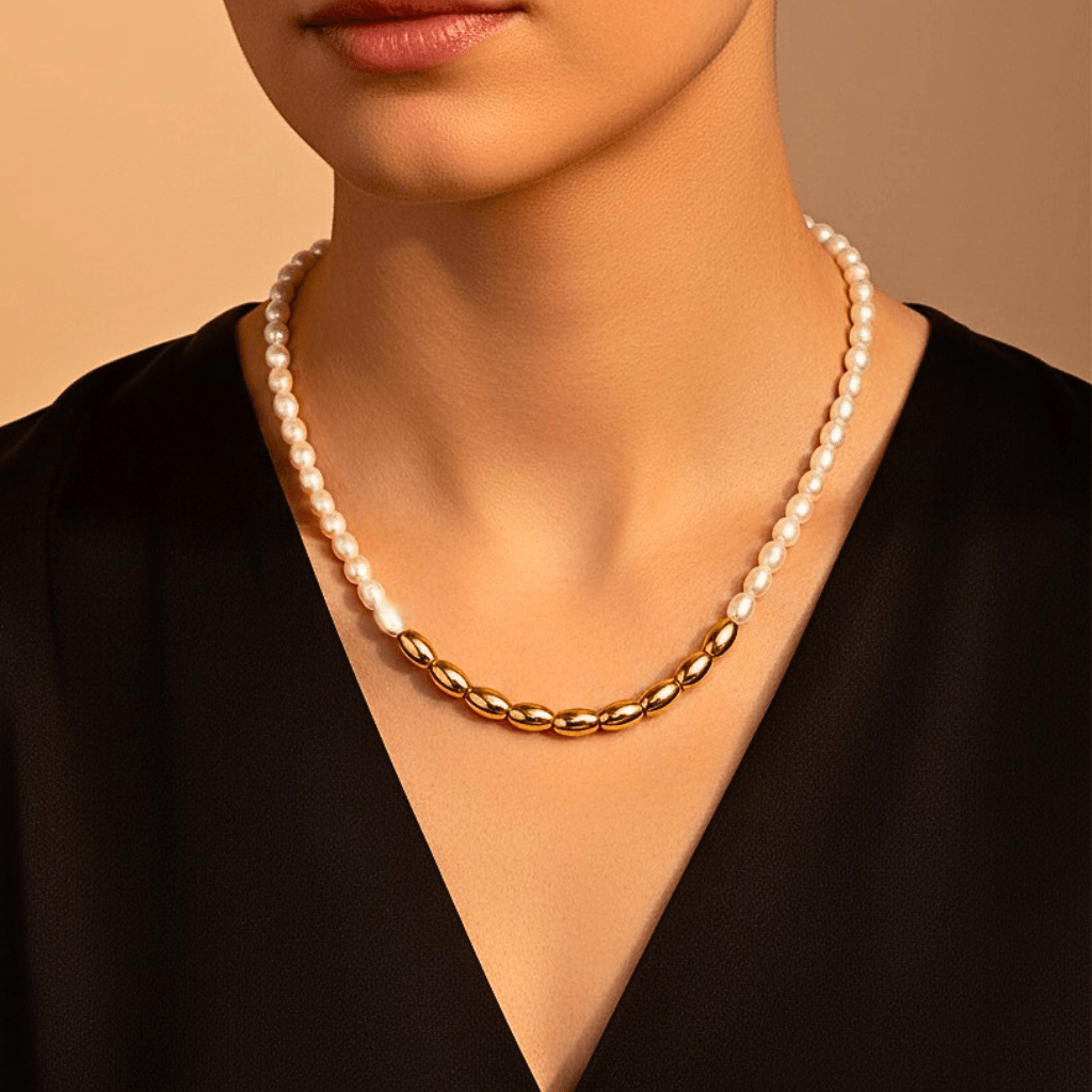 Naszyjnik z pereł - Damski naszyjnik - Bejesa