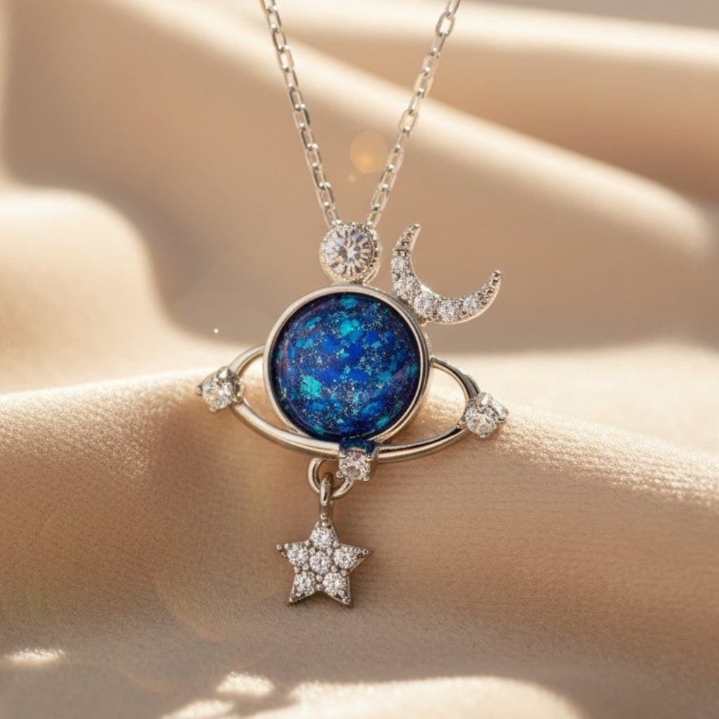 Naszyjnik Damski Pozłacany - Galaxy - Bejesa