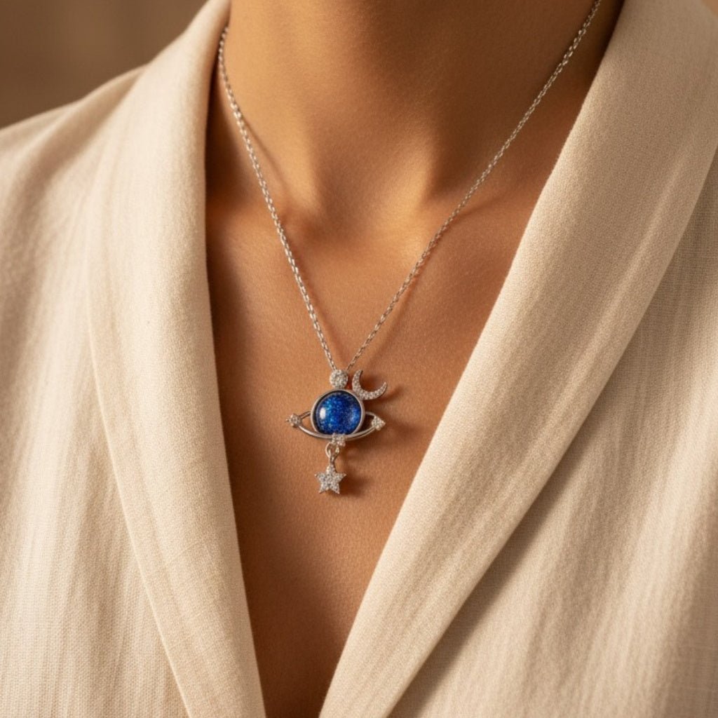 Naszyjnik Damski Pozłacany - Galaxy - Bejesa