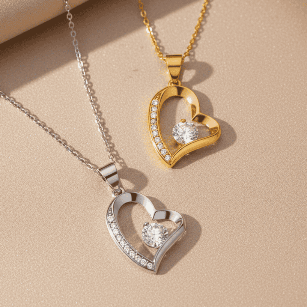 Naszyjnik dla Mamy - Błyszcząca biel - Z dedykacją Ideał - Bejesa