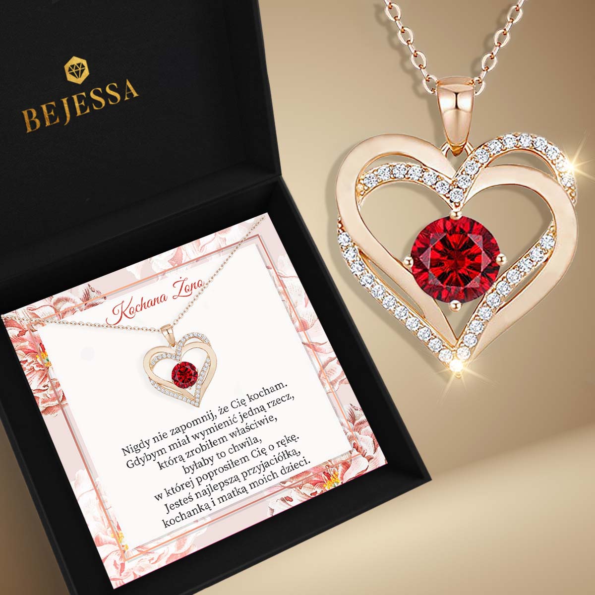 Prezent dla Żony - Podwójne Serce - Mój Ideał - Bejesa