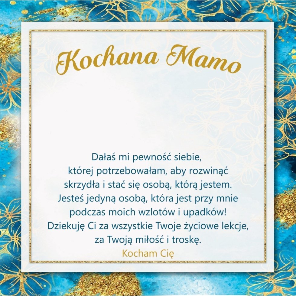 Prezent dla mamy - Naszyjnik z dedykacją - Dałaś mi pewność - Bejesa