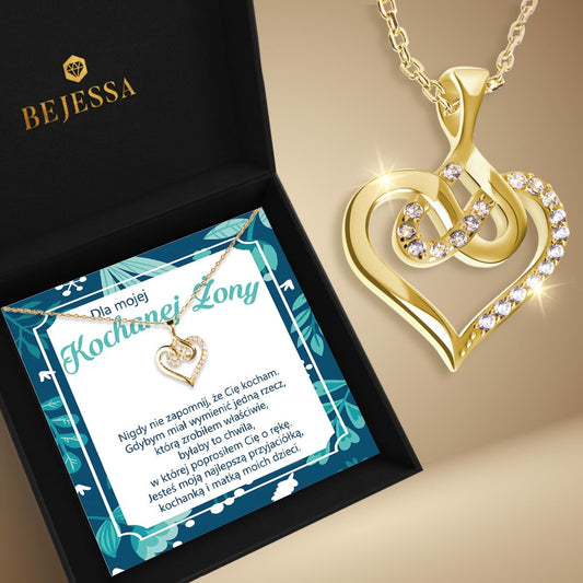 Naszyjnik dla Żony - Serce Nieskończoności - Zawsze Obok - Bejesa