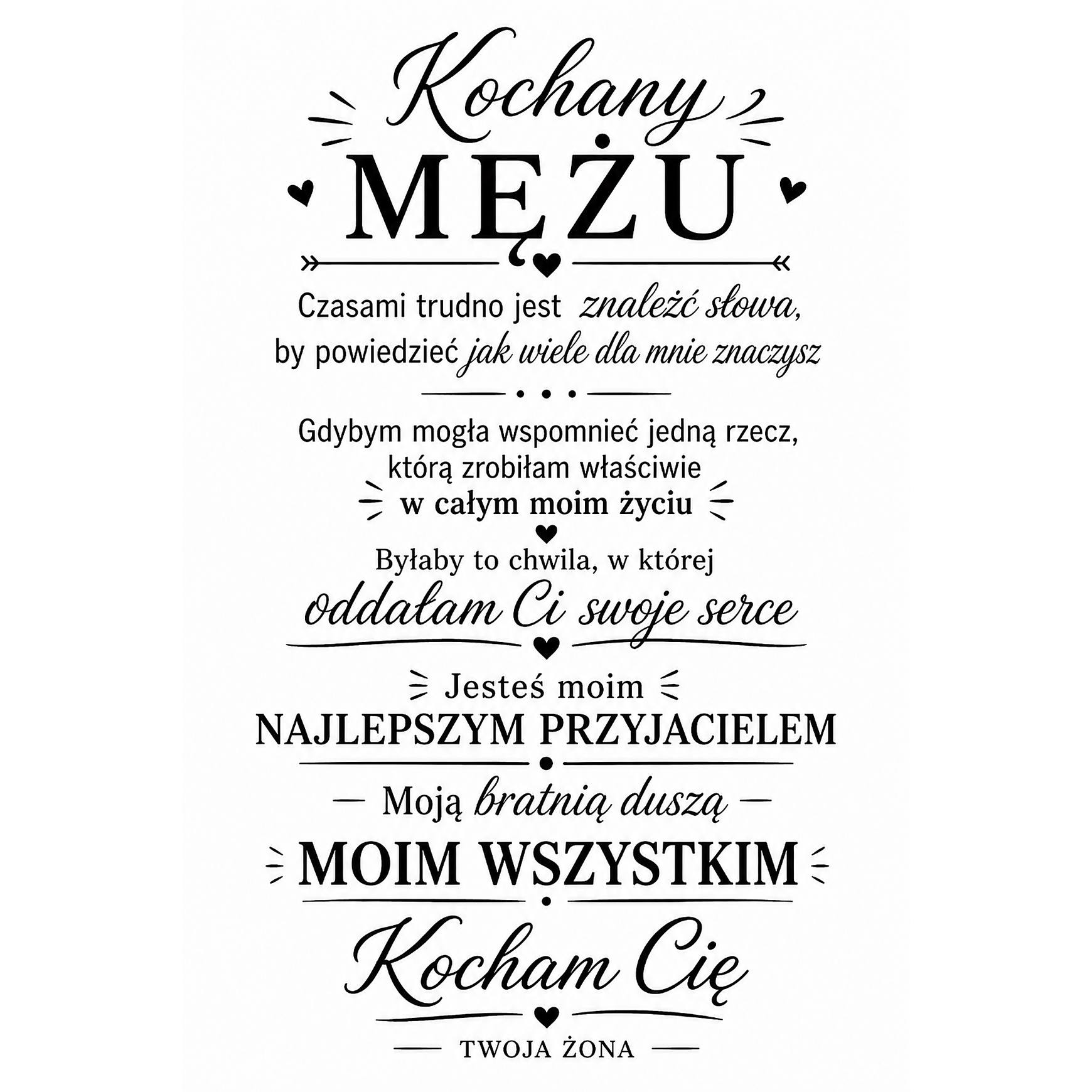 Naszyjnik dla Męża - Nieśmiertelnik z Grawerem - Bratnia Dusza - Bejesa