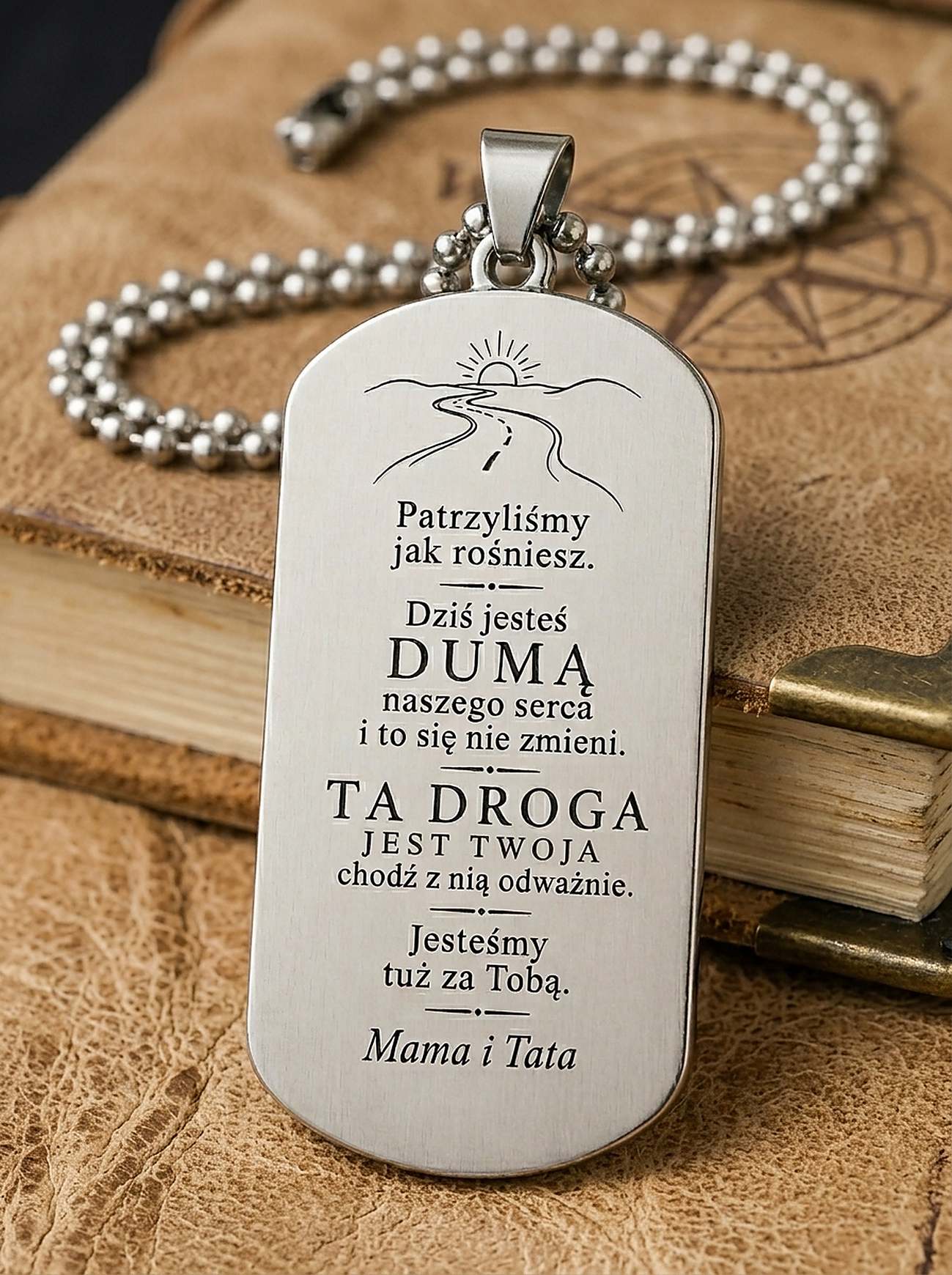 Nieśmiertelnik z Krzyżem dla Syna - Twoja Droga - Bejesa
