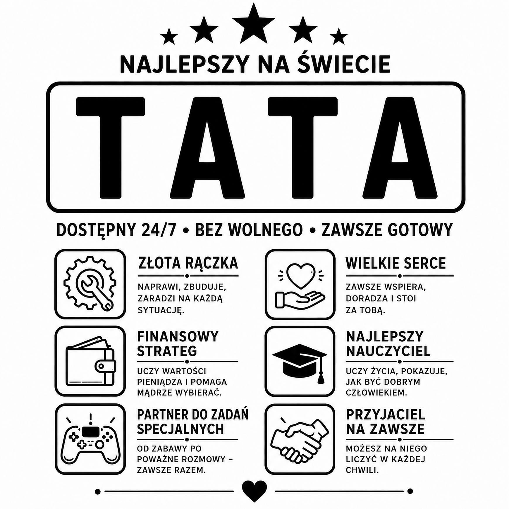 Nieśmiertelnik dla Taty - Grawer z Humorem - Bejesa