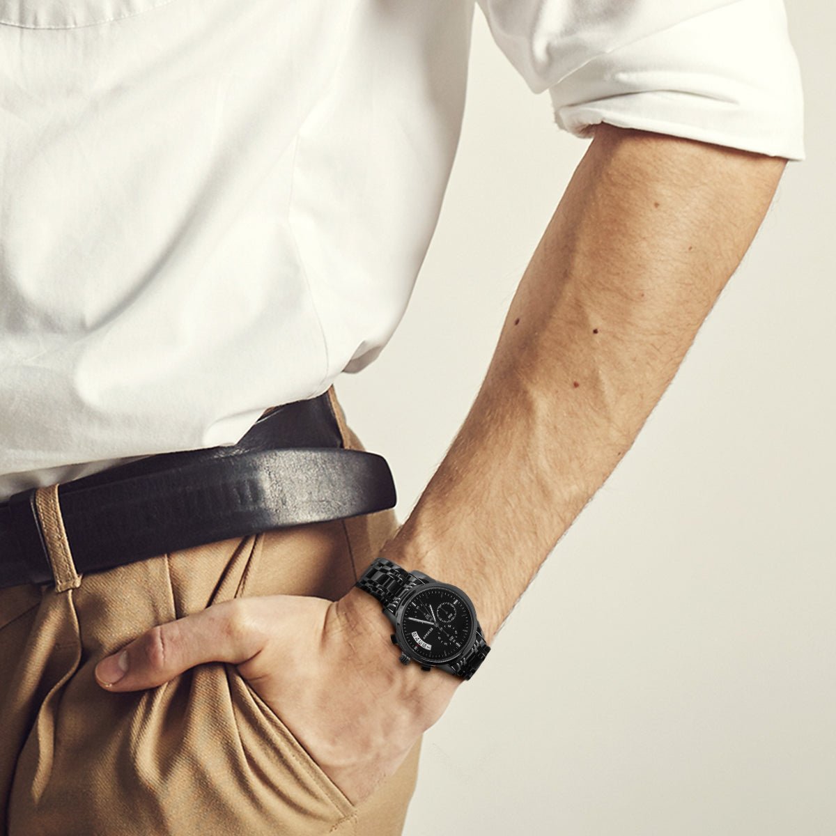 Zegarek Męski Grawerowany - "Czas, Który Znaczy" - Bejesa