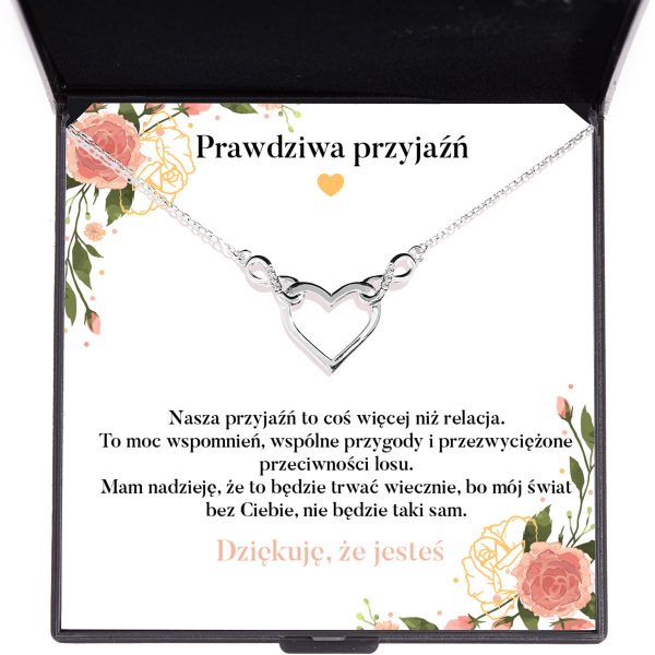 Naszyjnik Nieskończona Miłość z dedykacją dla przyjaciółki