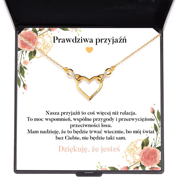 Naszyjnik Nieskończona Miłość z dedykacją dla przyjaciółki