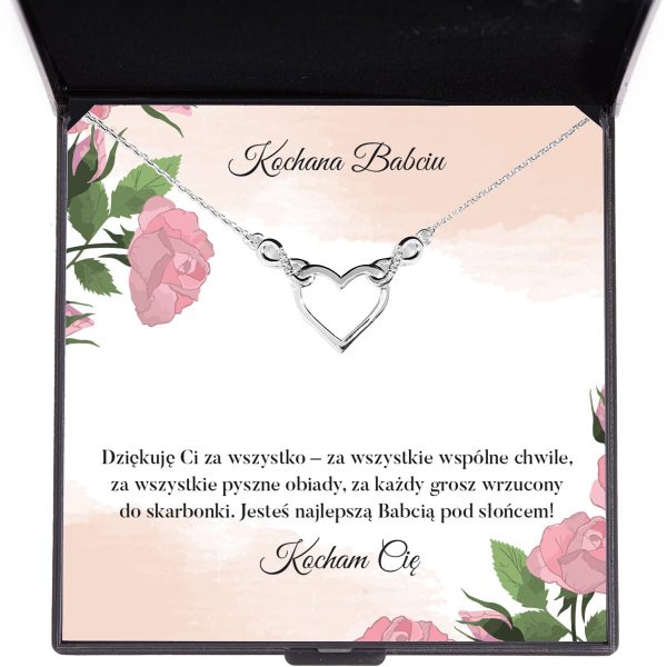 Naszyjnik Nieskończona Miłość z dedykacją dla babci