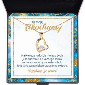 Naszyjnik Błyszcząca Biel z dedykacją dla ukochanej