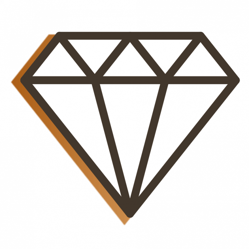 Button - diament