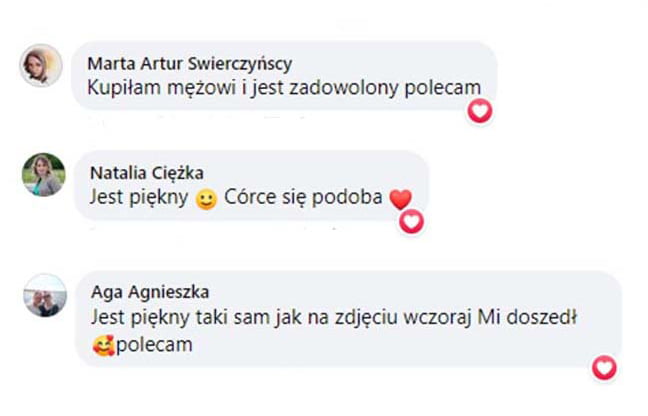 Opinie klientów Bejessa