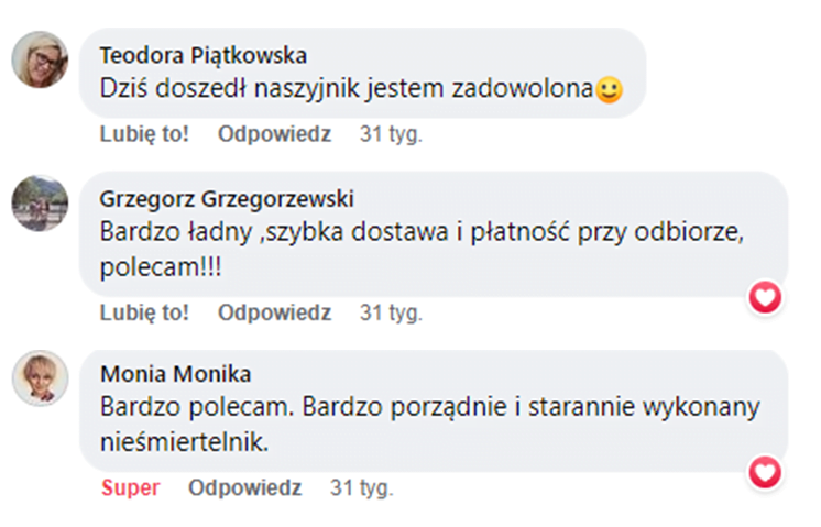 Opinie klientów Bejessa