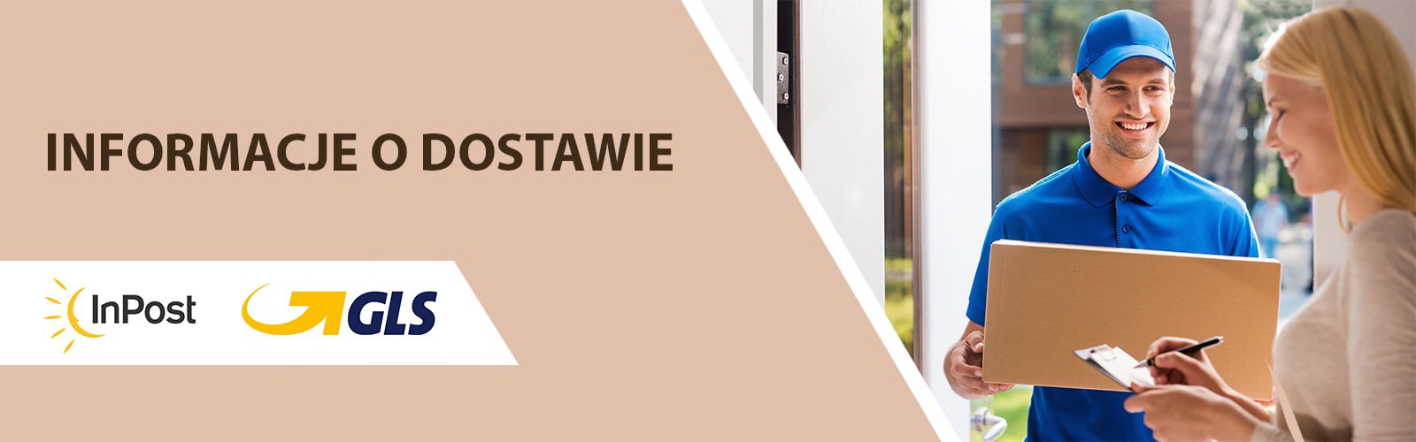 Baner z informacją o dostawie w Bejessa