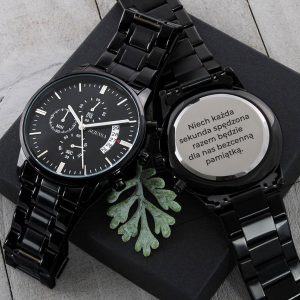 Zegarek męski z grawerem do wyboru - sekunda