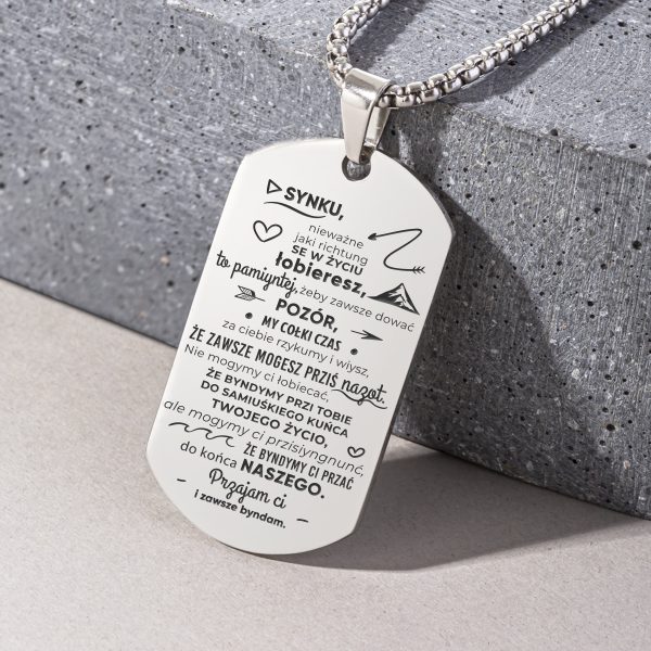 NIEŚMIERTELNIK - DLA SYNA - droga do celu - srebrny - ŚL Rajza do cilu srebrny