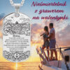 NASZYJNIK - mockup reklamowy - nieśmiertelnik - męski - reklama - grafika główna - walentynki