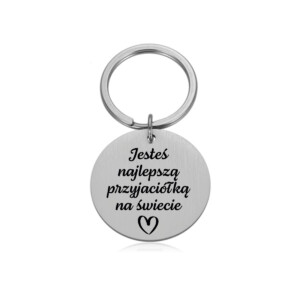 GRAWERY - BRELOK - NAJLEPSZA NA ŚWIECIE - PRZYJACIÓŁKA.ai.8 BRELOK - DLA - - kółko - srebrny (1)