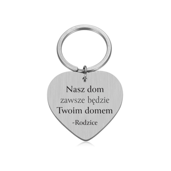 BRELOK - DLA SYNA CÓRKI - dom - serduszko - srebrne - bejessa (2)