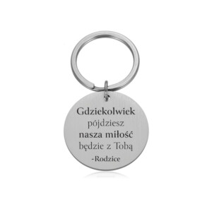 BRELOK - DLA SYNA CÓRKI - miłość - kółko - srebrne - bejessa (2)