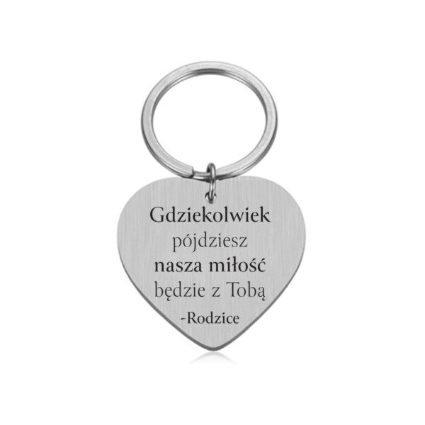 BRELOK - DLA SYNA CÓRKI - miłość - serduszko - srebrne - bejessa (2)