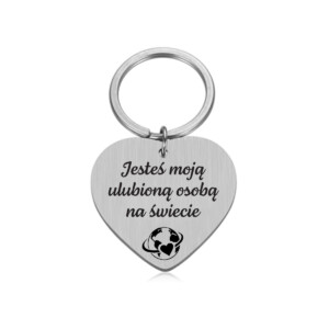 BRELOK - UNIWERSALNY - ulubiona osoba na świecie - serduszko - srebrne - bejessa (2)
