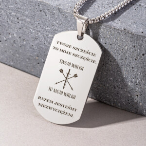 Personalizowany Nieśmiertelnik - Dedykacja dla Brata - Bejessa