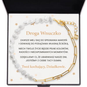 BRANSOLETKA - DLA WNUCZKI - barwne dni - bransoletka perełki - bejessa