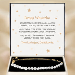 BRANSOLETKA - DLA WNUCZKI - barwne dni - bransoletka perełki - reklama - bejessa