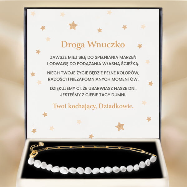 BRANSOLETKA - DLA WNUCZKI - barwne dni - bransoletka perełki - reklama - bejessa