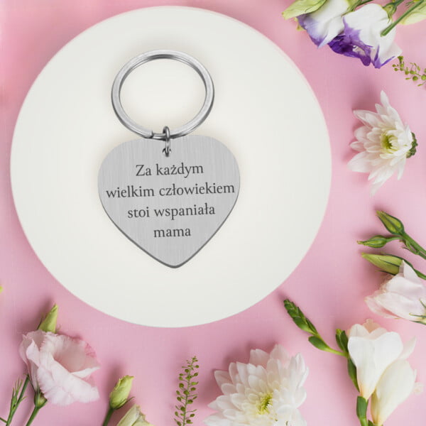 Brelok z grawerem – Prezent na Dzień Mamy – Wzruszający grawer – Wspaniała mama
