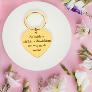 Brelok z grawerem – Prezent na Dzień Mamy – Wzruszający grawer – Wspaniała mama