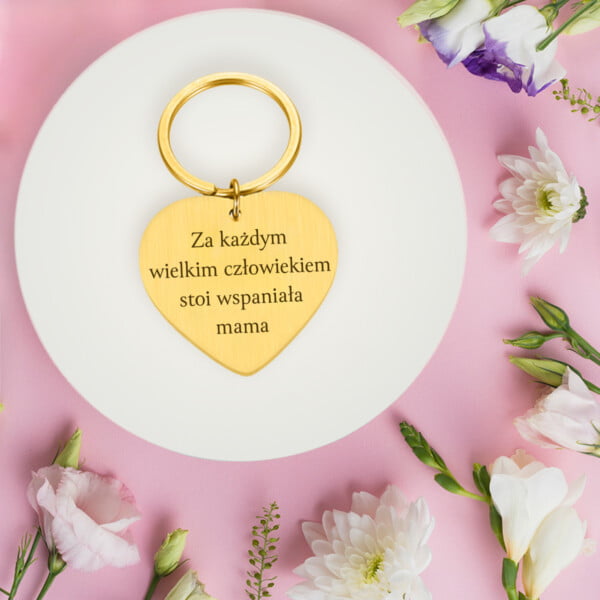 Brelok z grawerem – Prezent na Dzień Mamy – Wzruszający grawer – Wspaniała mama