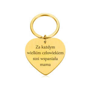 Brelok z grawerem – Prezent na Dzień Mamy – Wzruszający grawer – Wspaniała mama