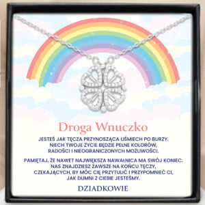Naszyjnik Szczęśliwe Serca - Dedykacja Dla Wnuczki - Bejessa