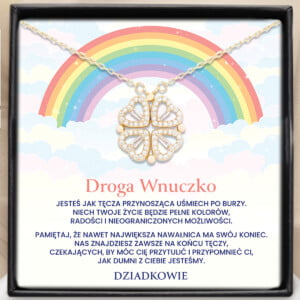 Naszyjnik Szczęśliwe Serca - Dedykacja Dla Wnuczki - Bejessa